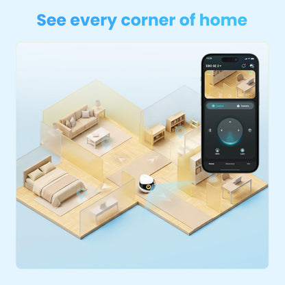 Enabot EBO SE 2 Home Robot Camera: 2K Mobile FamilyBot Pet Companion