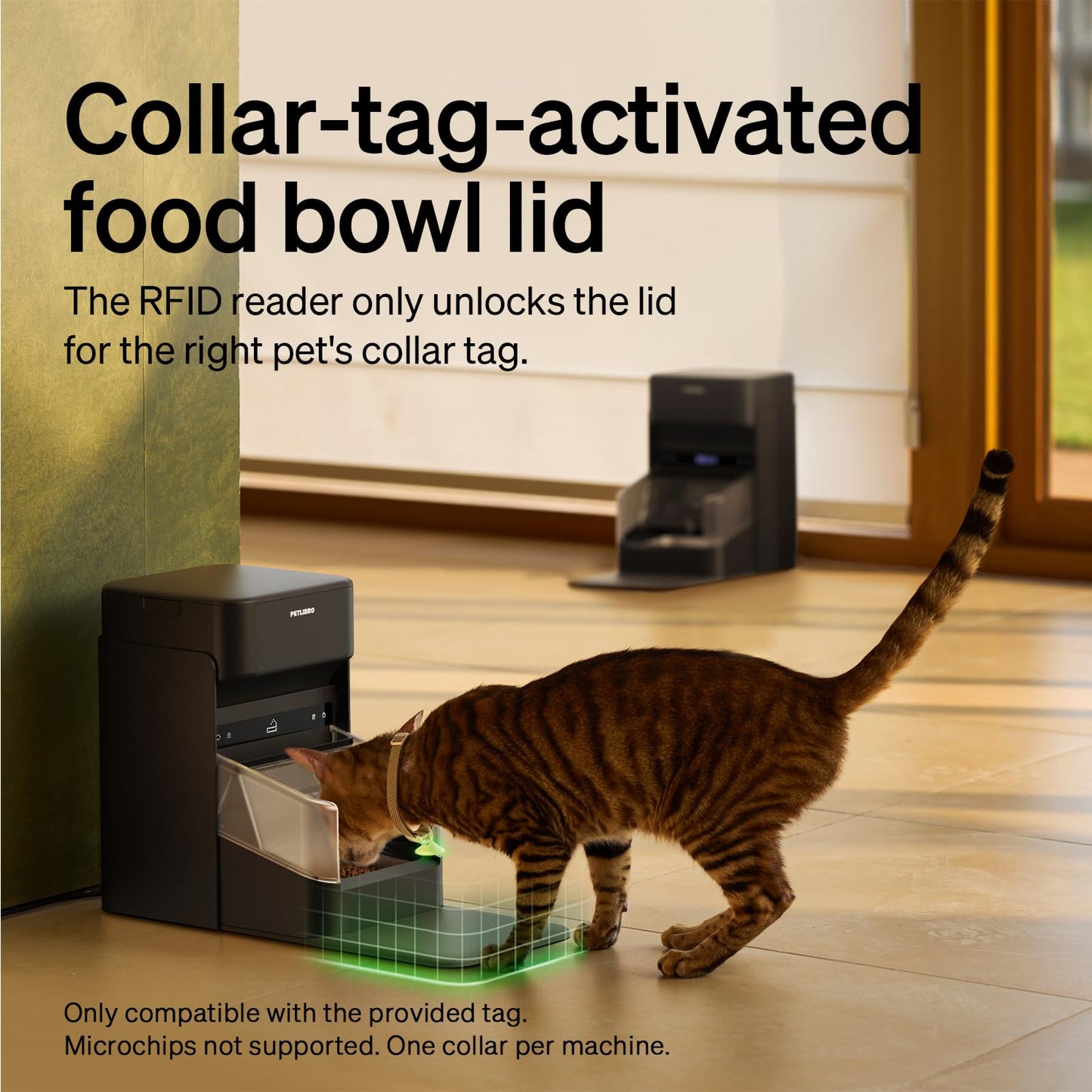 PETLIBRO RFID Automatic Cat Feeder, Collar Tag-Activated Personalized Meals