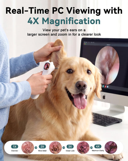 Pet Ear Cleaning Camera Kit with Screen