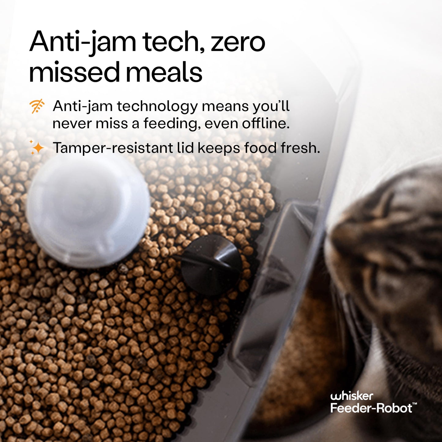 Feeder-Robot by Whisker, Smart, Automatic Pet Feeder, Feed Your Cat or Dog from Anywhere, Designed and Assembled in USA