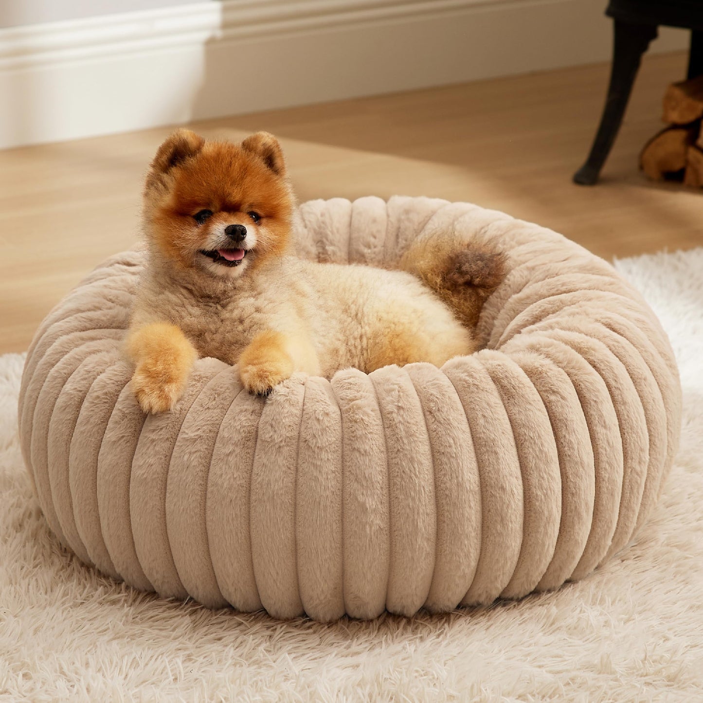 Donut Dog Bed with Removable Washable Cover