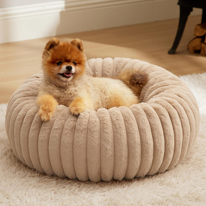 Donut Dog Bed with Removable Washable Cover