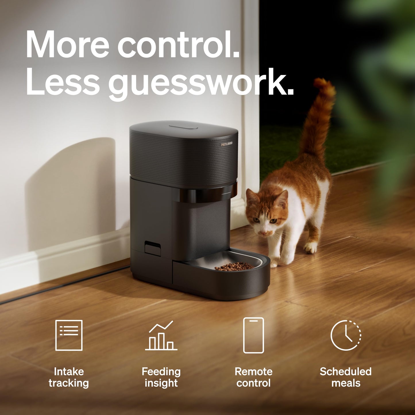 PETLIBRO Automatic Cat Feeder, 5G WiFi Automatic Dog Food Dispenser with Freshness Preservation, 5L Timed Pet Feeder with Low Food Sensor, Up to 10 Meals Per Day