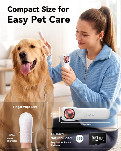 Pet Ear Cleaning Camera Kit with Screen