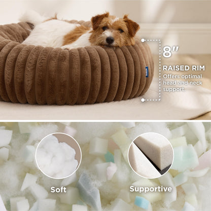 Donut Dog Bed with Removable Washable Cover