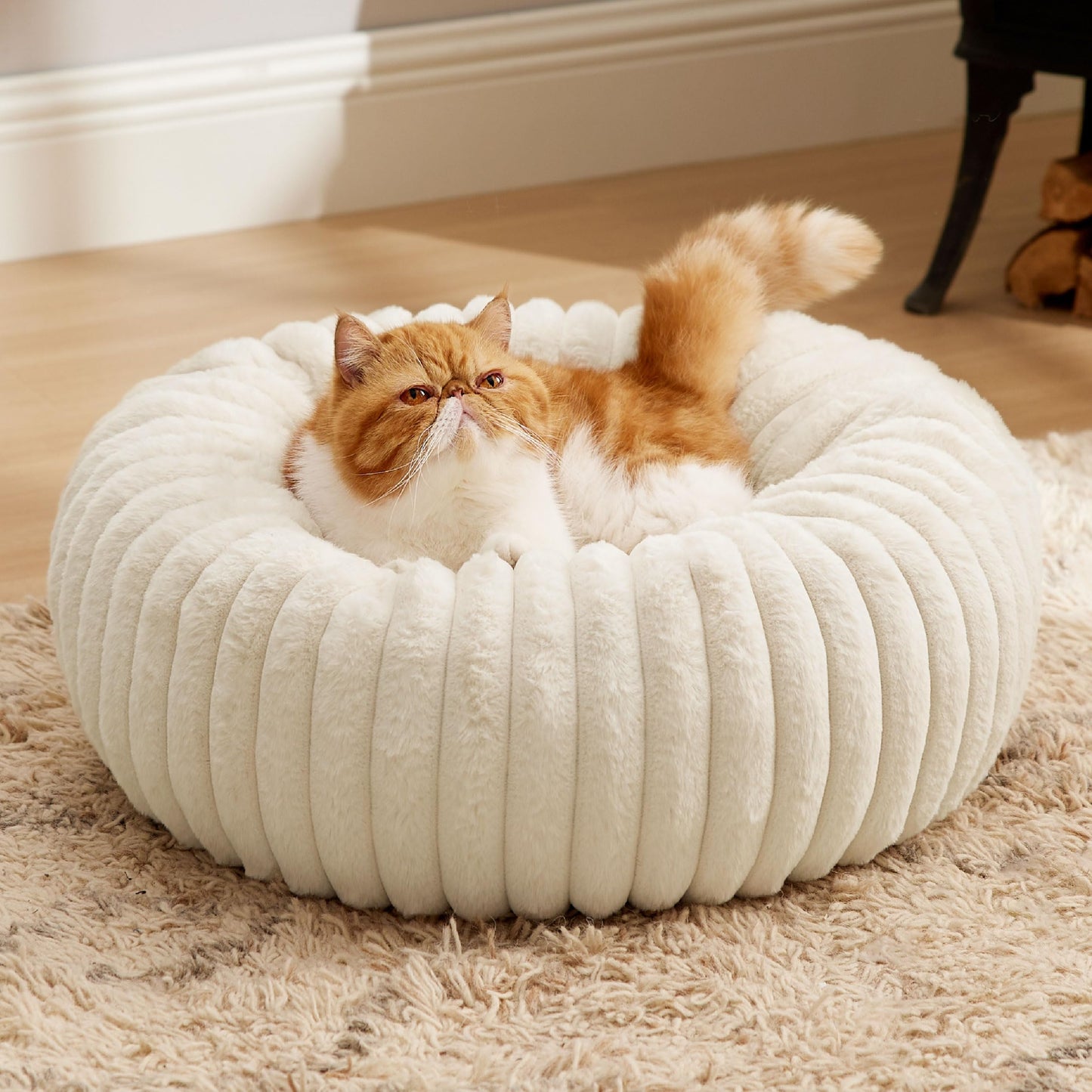 Donut Dog Bed with Removable Washable Cover