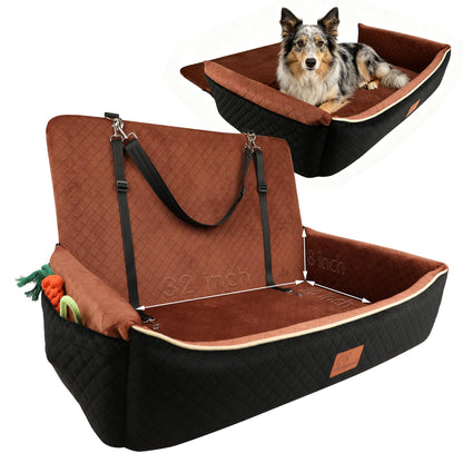 Dog Travel Car Seat-Bed for Medium&Large Pets