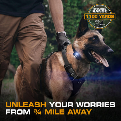 INVIROX Ultra K9 Dog Shock Collar, 124 Levels, Night Light, IP67 Waterproof