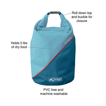 Foldable Dog Food Travel Container for Camping & Trips