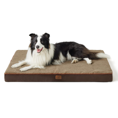 Washable Sherpa Dog Bed for Large Dogs
