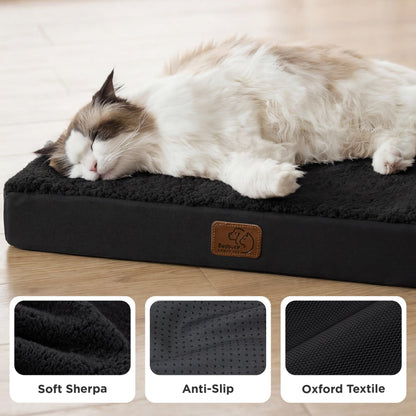 Washable Sherpa Dog Bed for Large Dogs
