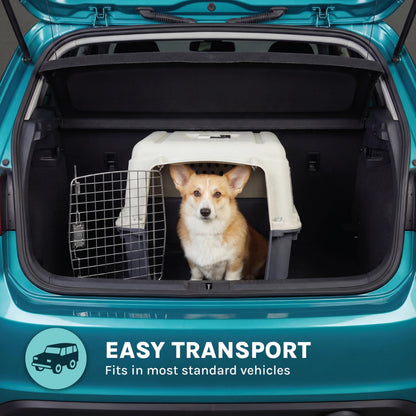 Airline Approved Dog Travel Kennel for Indoor & Outdoor Use