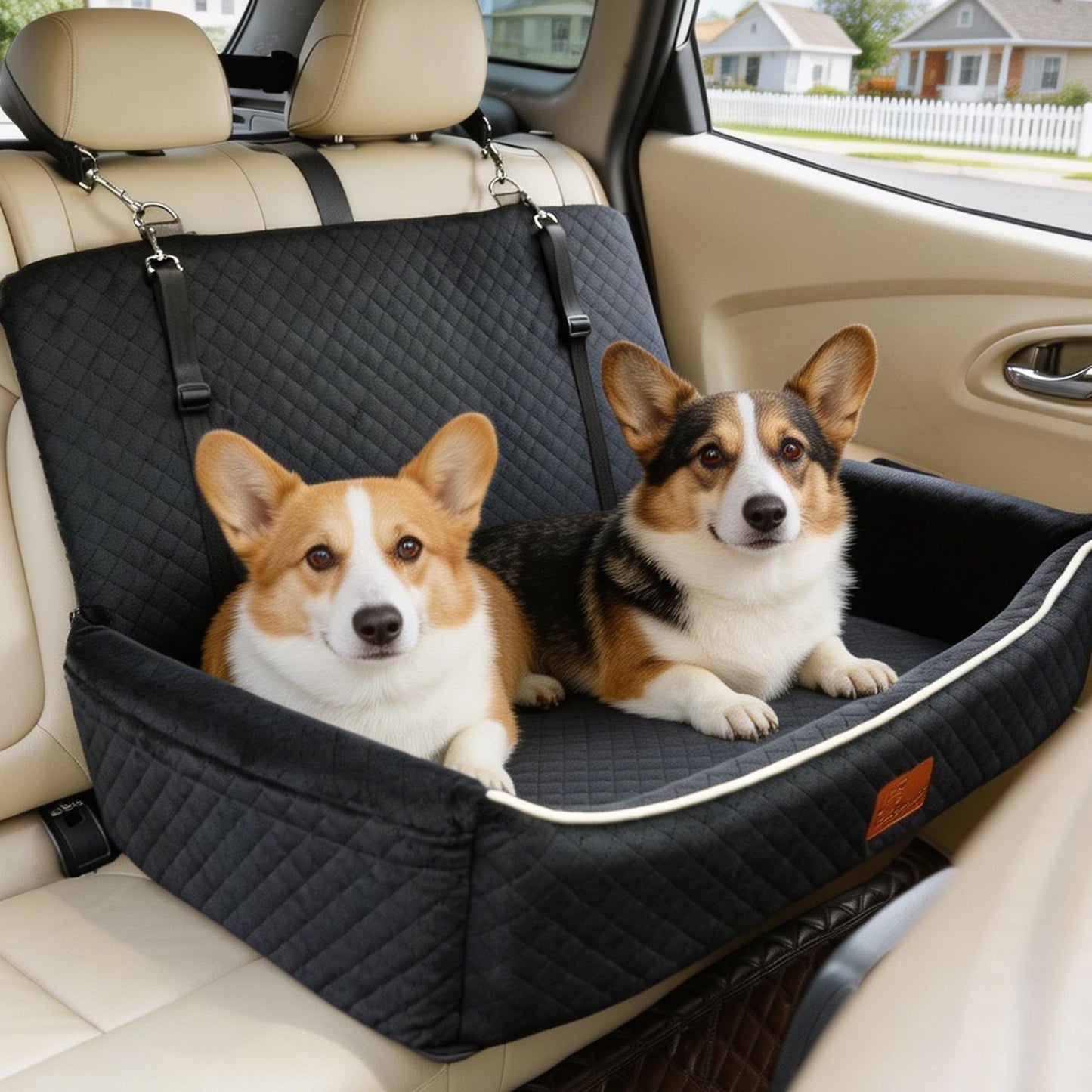 Dog Travel Car Seat-Bed for Medium&Large Pets