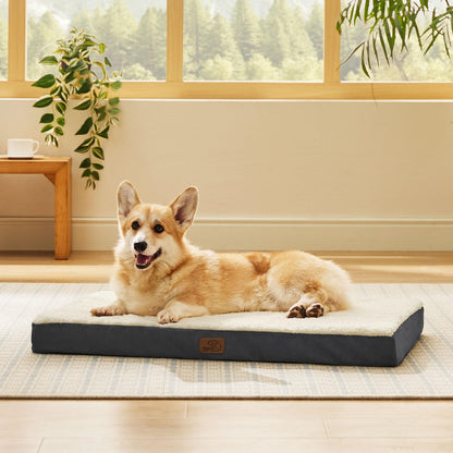 Washable Sherpa Dog Bed for Large Dogs