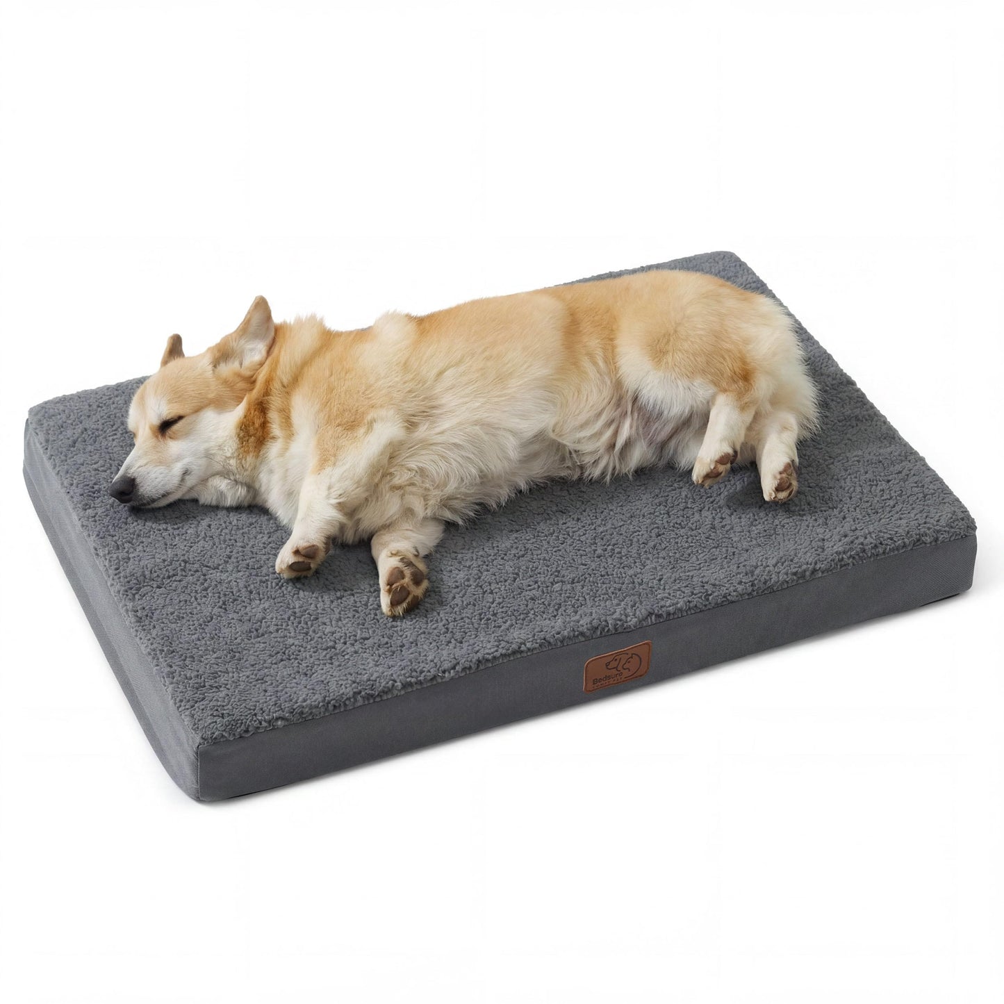 Washable Sherpa Dog Bed for Large Dogs