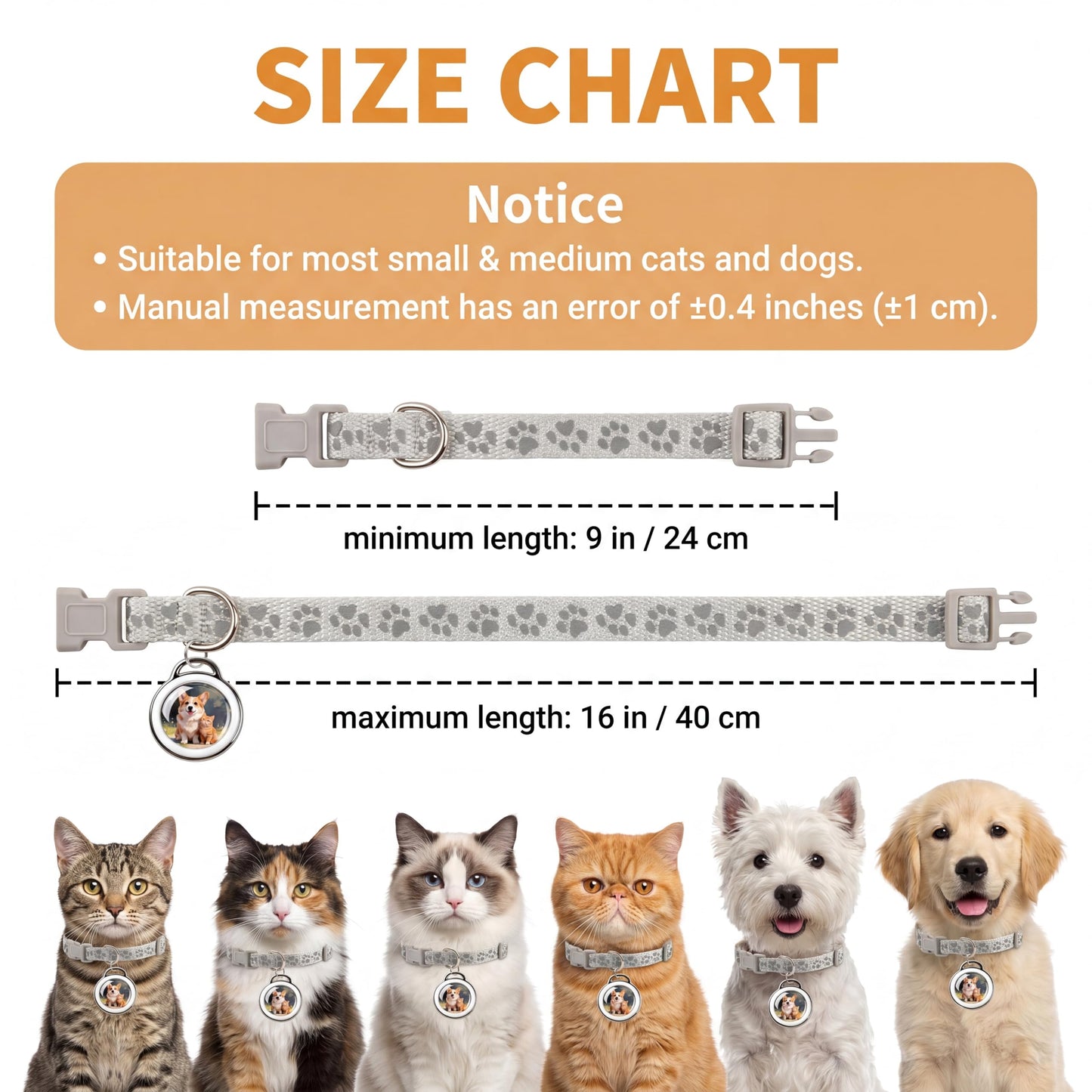 GPS Pet Tracker for Dogs & Cats White