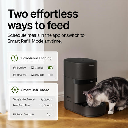 PETLIBRO Automatic Cat Feeder, 5G WiFi Automatic Dog Food Dispenser with Freshness Preservation, 5L Timed Pet Feeder with Low Food Sensor, Up to 10 Meals Per Day