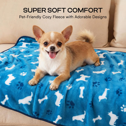Soft Fleece Pet Blanket for Dogs & Cats