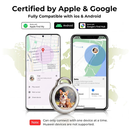 GPS Pet Tracker for Dogs & Cats White
