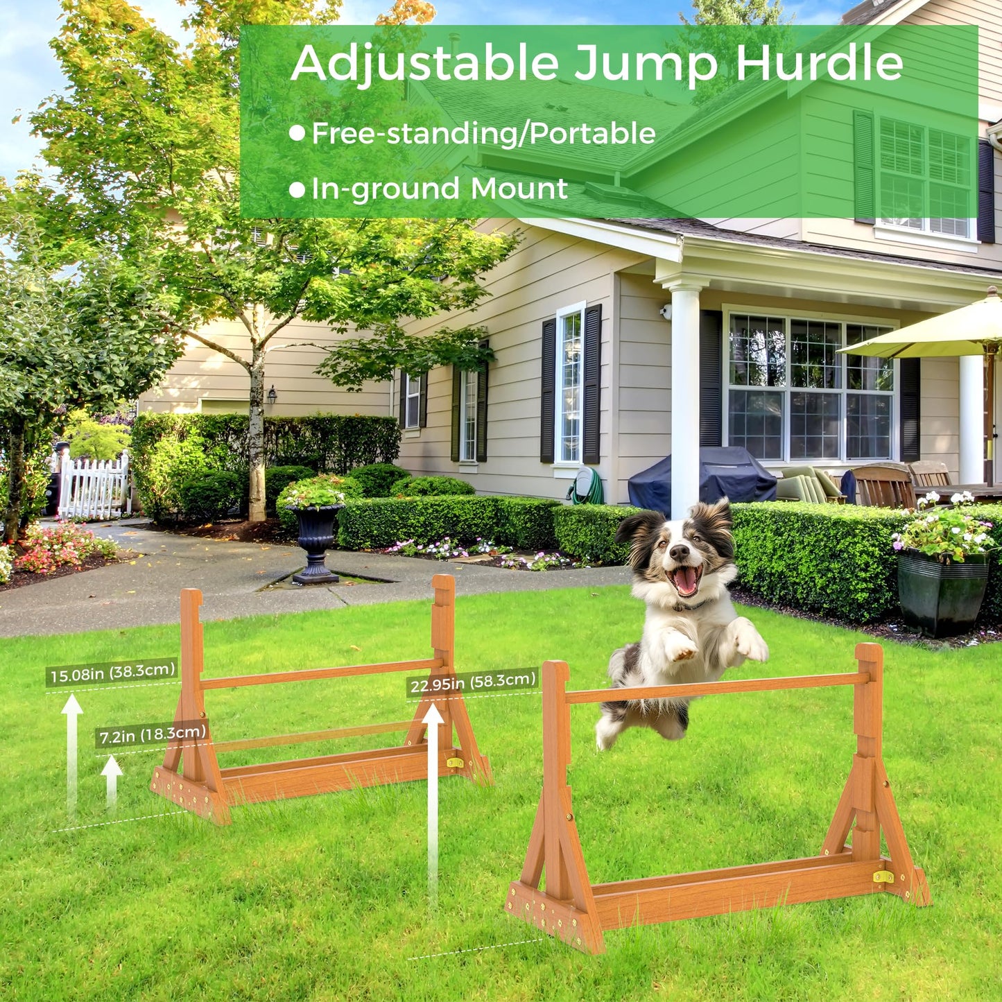 SuniBoxi Wooden Dog Training and Exercise Equipment