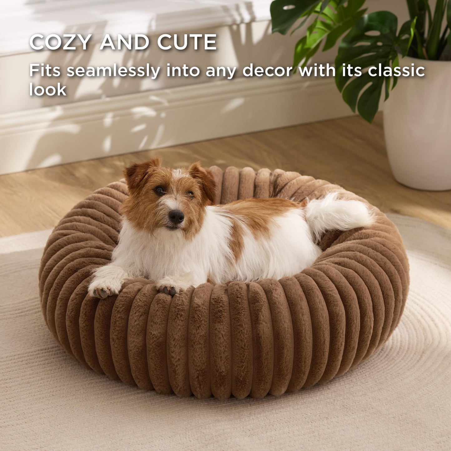 Donut Dog Bed with Removable Washable Cover