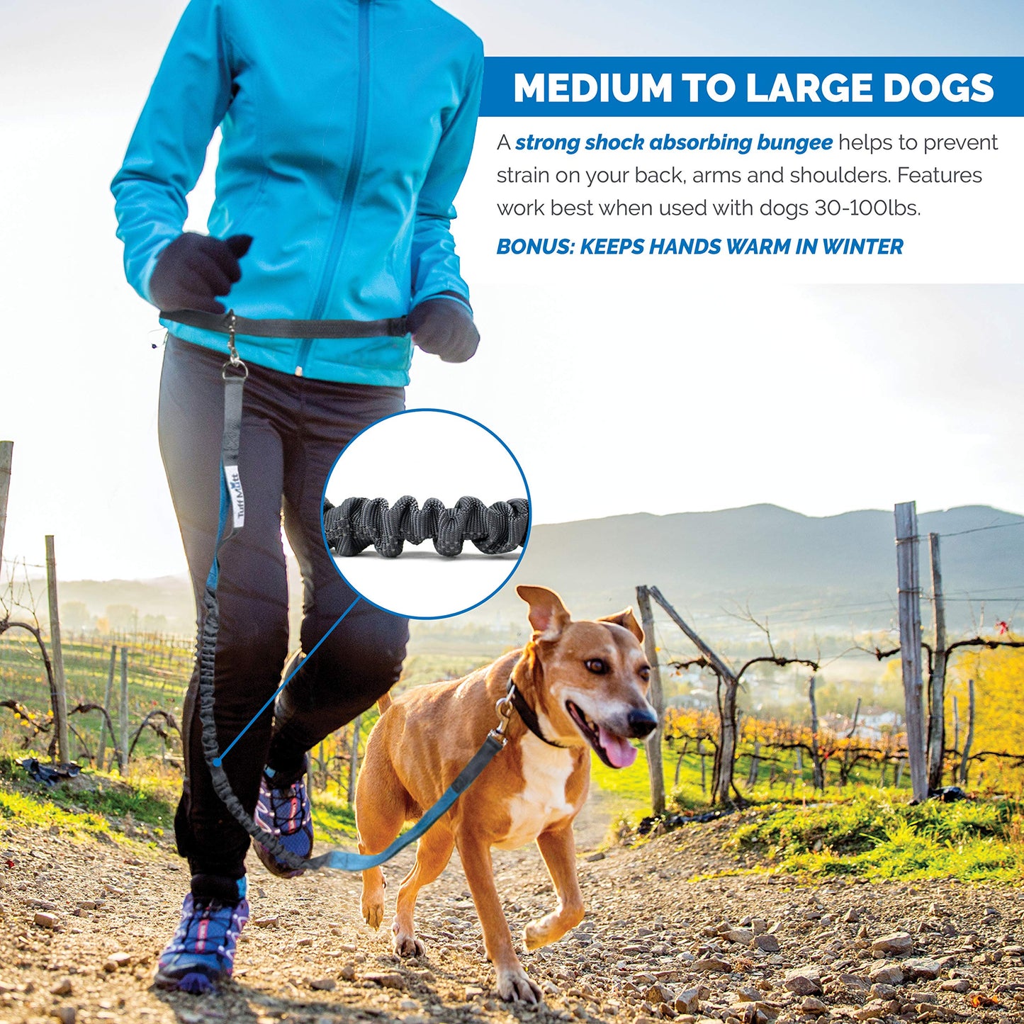 Hands-Free Dog Leash Belt for Walking & Running