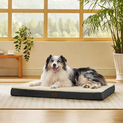 Washable Sherpa Dog Bed for Large Dogs