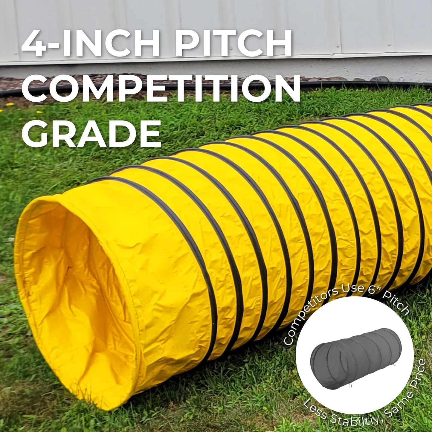 ActiveDogs Dog Agility Tunnel, Heavy Duty Dog Training Equipment, 20 ft