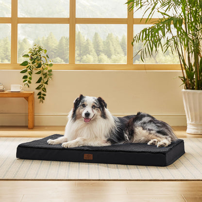 Washable Sherpa Dog Bed for Large Dogs