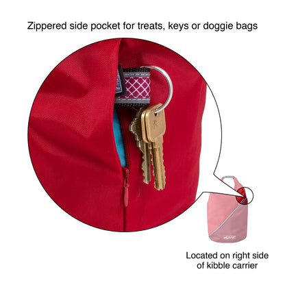 Foldable Dog Food Travel Container for Camping & Trips