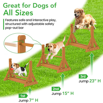 SuniBoxi Wooden Dog Training and Exercise Equipment