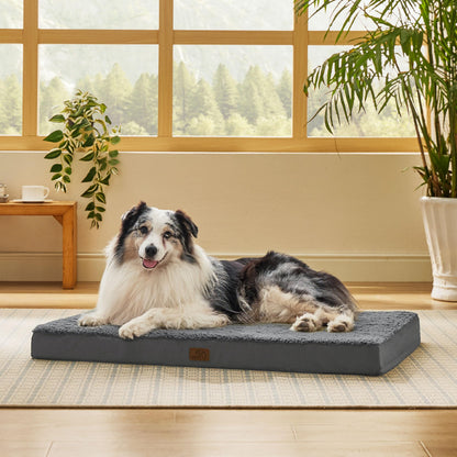 Washable Sherpa Dog Bed for Large Dogs
