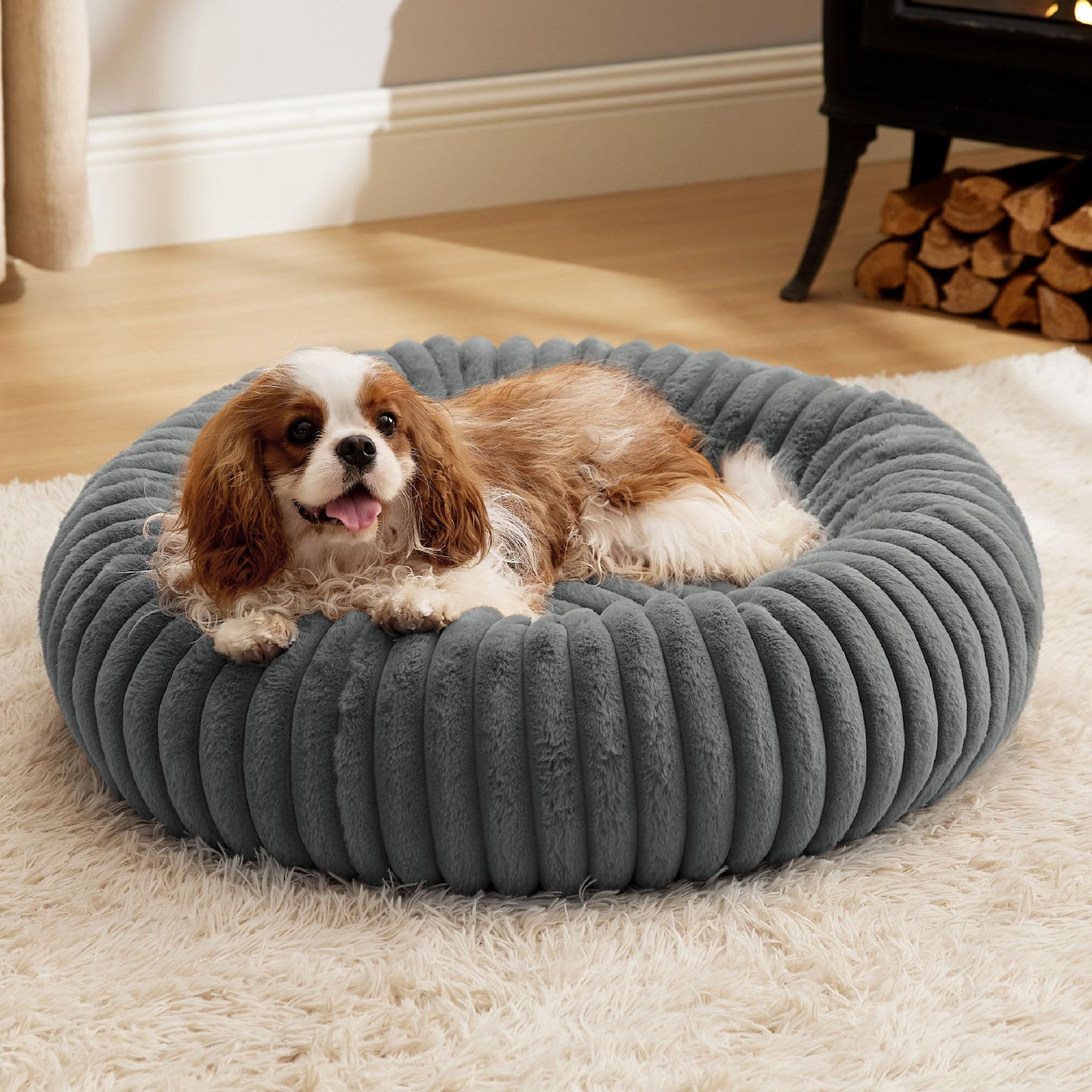 Donut Dog Bed with Removable Washable Cover
