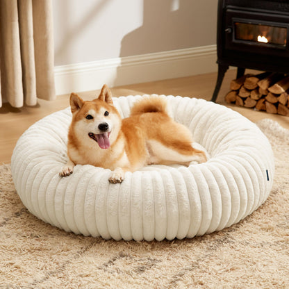 Donut Dog Bed with Removable Washable Cover
