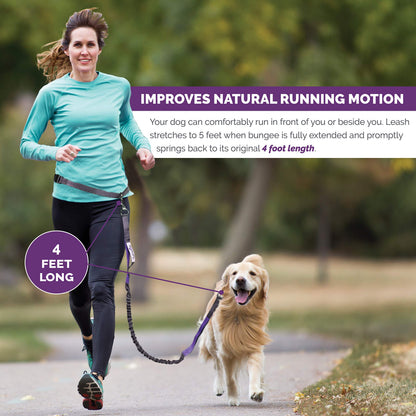 Hands-Free Dog Leash Belt for Walking & Running