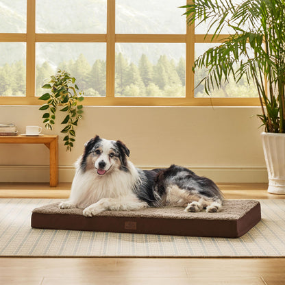 Washable Sherpa Dog Bed for Large Dogs